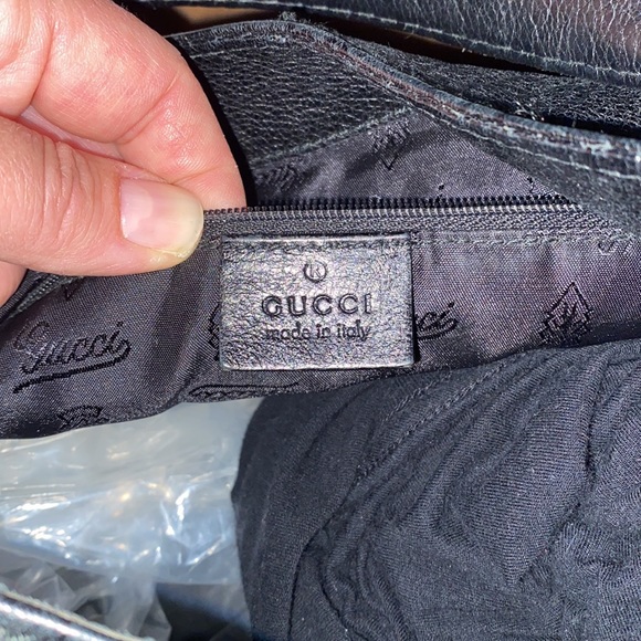 Vintage! Black Guccissima Leather hobo handbag - Picture 5 of 7